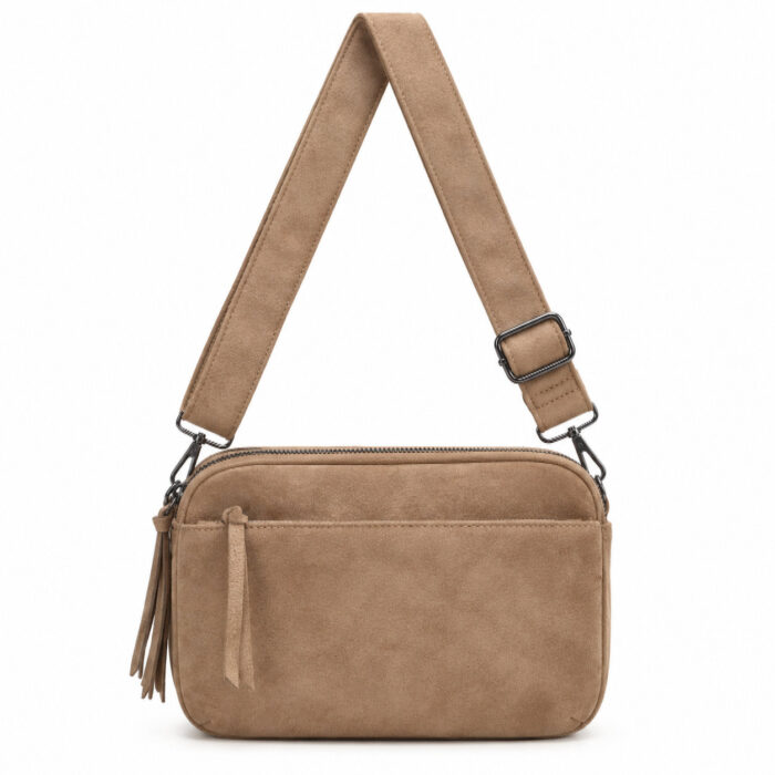 Дамска чанта Габи велур от Галинеа